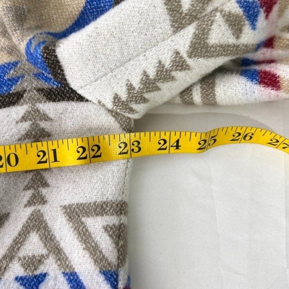 Pendleton Lookalike - Italian Wool Blend Aztec Western Print Jacket Coat Womens - Picture 12 of 13